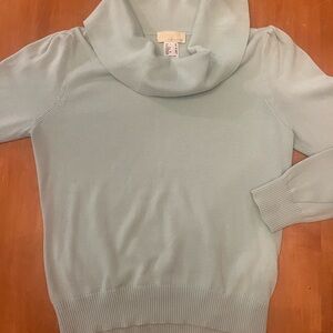 Vintage Alessa W Collection Mint Green Cowl Neck Knit Sweater - small